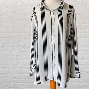 Fred David Stripe Career Blouse